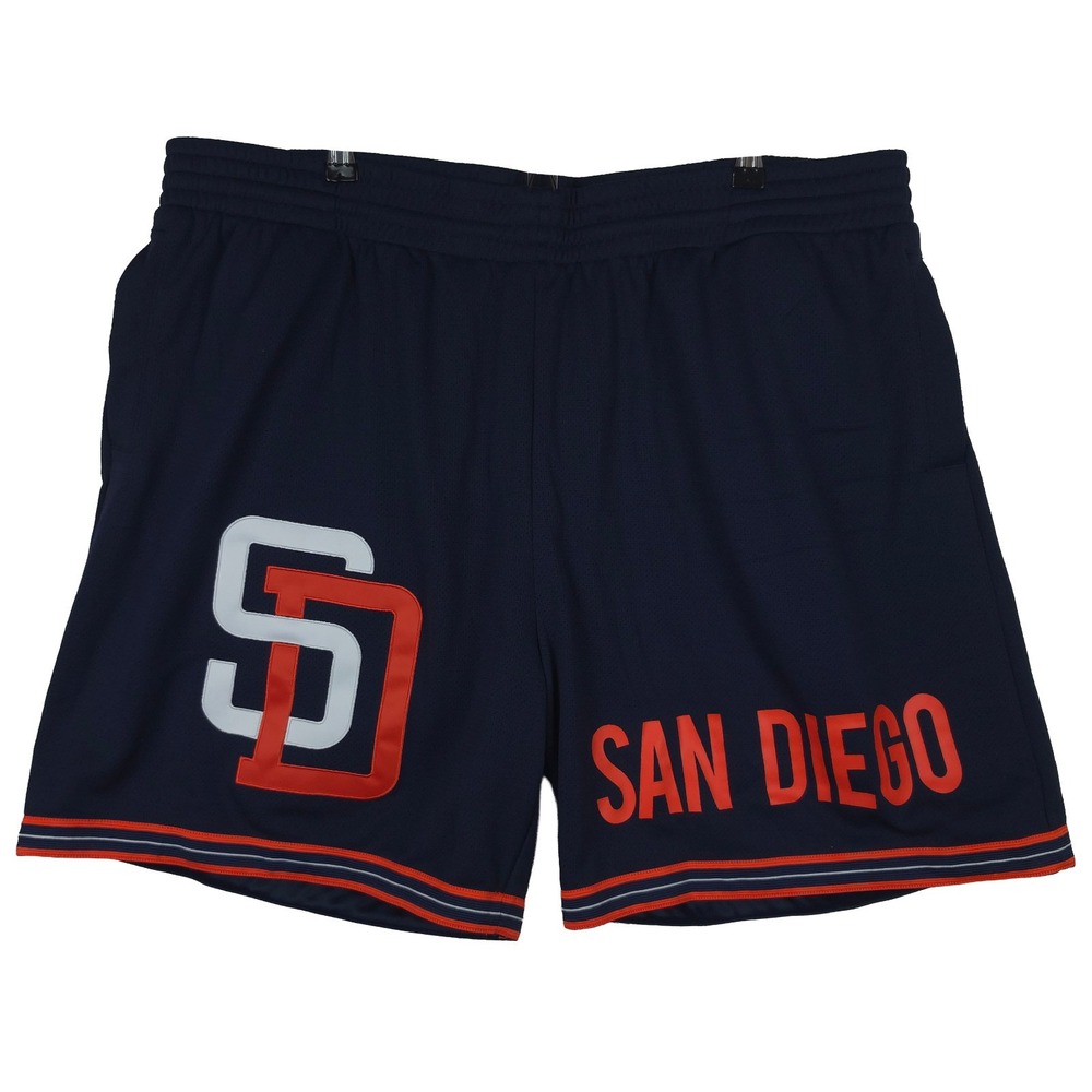 San Diego Padres Mitchell & Ness MLB 3XL XXXL Jersey Shorts Team Logos Navy New